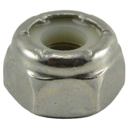 Nylon Insert Lock Nut, #10-32, 18-8 Stainless Steel, Not Graded, 15 PK